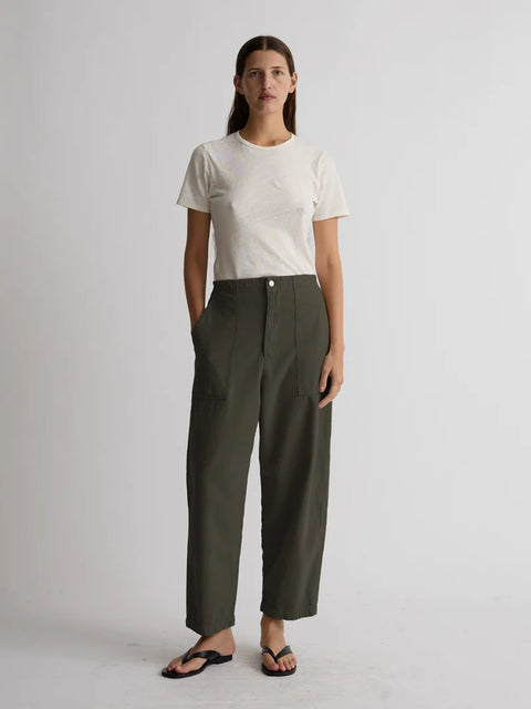 Shaina Mote Painter Pant | Moss Herringbone