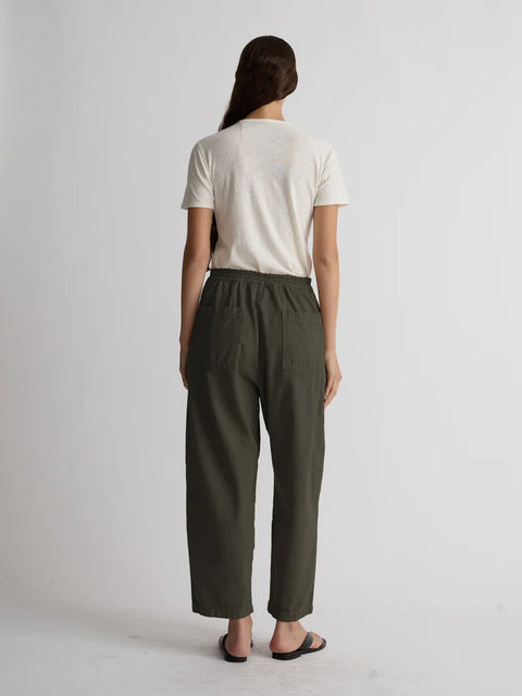 Shaina Mote Painter Pant | Moss Herringbone