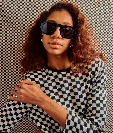 Sardine Louie Sunglasses | Nouveau Noir