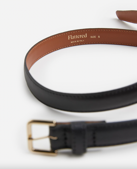 Flattered Barbara Belt | Black Leather