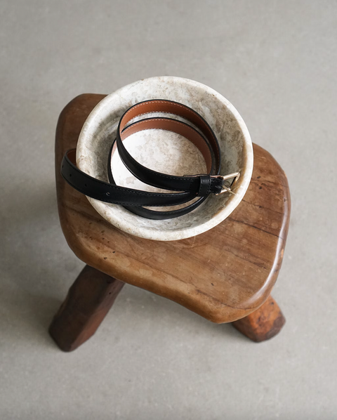 Flattered Barbara Belt | Black Leather