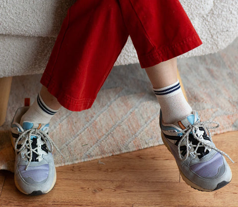 Unified Mesh Sneaker Socks | White