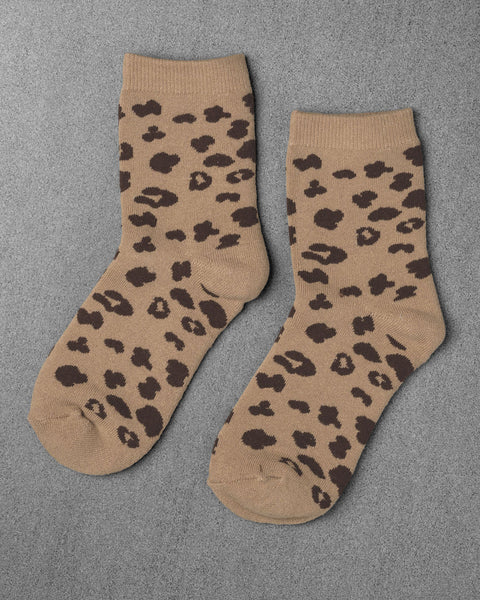 Unified Leopard Socks | Tan