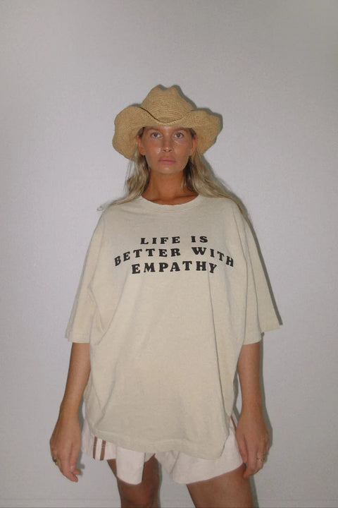 Bohème Goods The Empathy Tee | Chalk