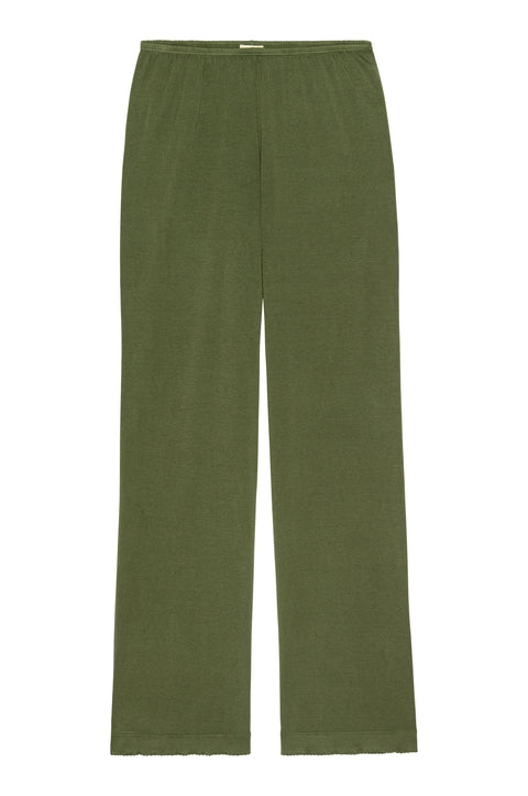 DONNI The Baby Rib Scallop Pant | Oregano