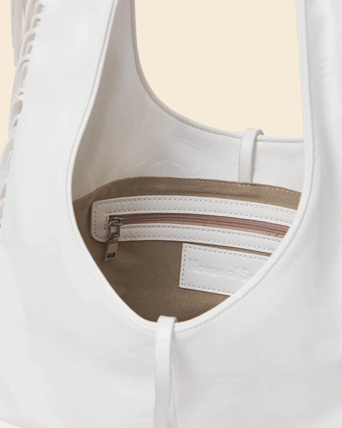 House of Sunny The Tassel Sling Bag | Porcelain