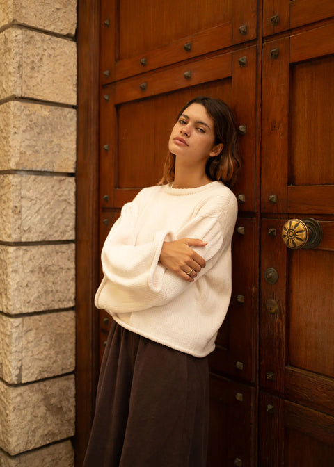 Slate Wearables Orana Sweater | Creme