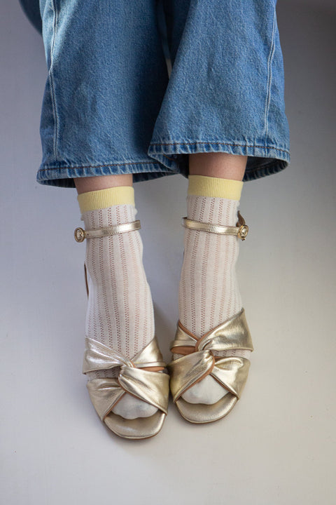 Unified Sunday Socks | Lemon Stripe