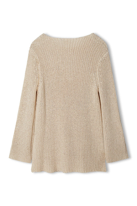 Zulu & Zephyr Stone Cotton Blend Knit Jumper