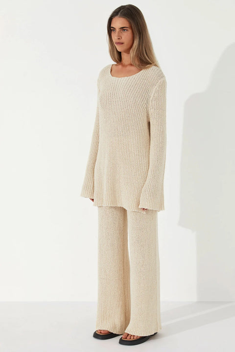 Zulu & Zephyr Stone Cotton Blend Knit Jumper
