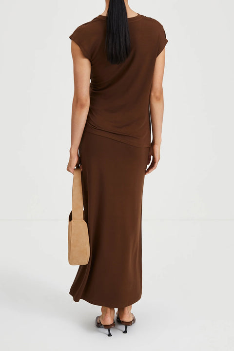 Stylein Claudi Long Skirt | Cacao