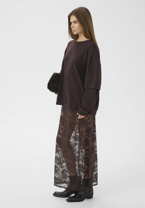 Gestuz Leala Lace Skirt | Ganache