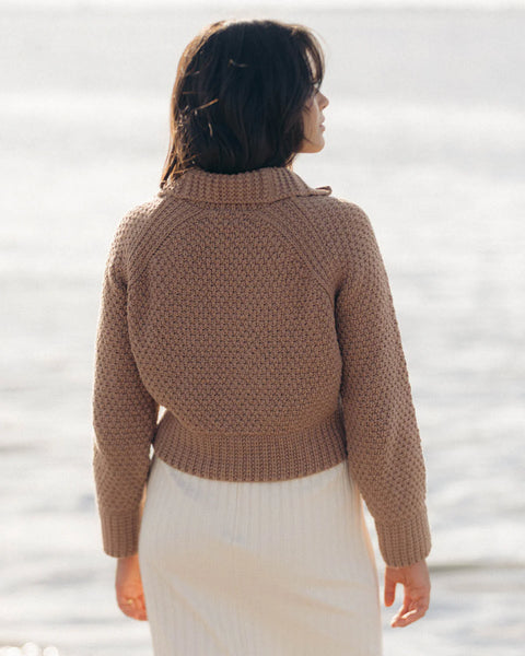 Hary Jae Meadow Zip Cardigan | Camel