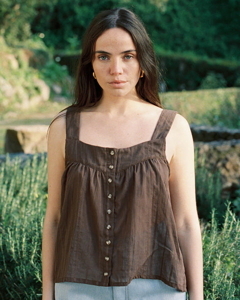 Harly Jae Nightie Tank | Earth Embroidery