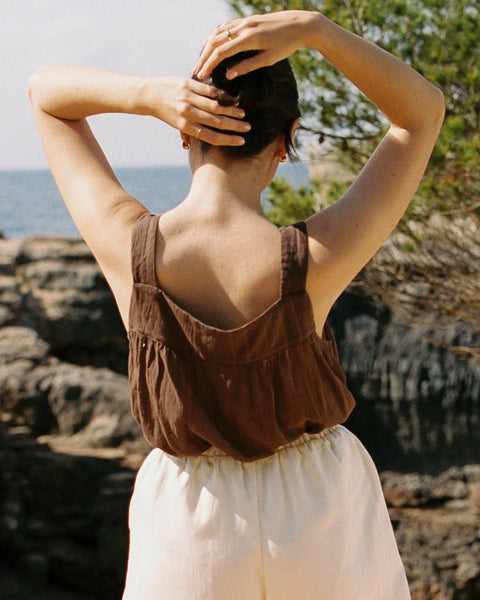 Harly Jae Nightie Tank | Earth Embroidery