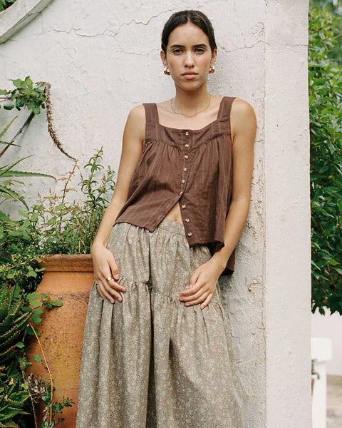 Harly Jae Nightie Tank | Earth Embroidery