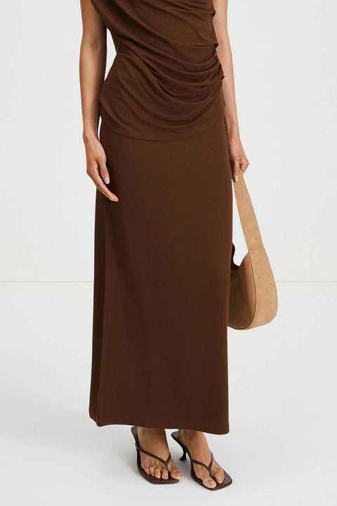 Stylein Claudi Long Skirt | Cacao