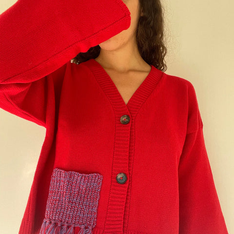 Givéh Red Melo Cardi