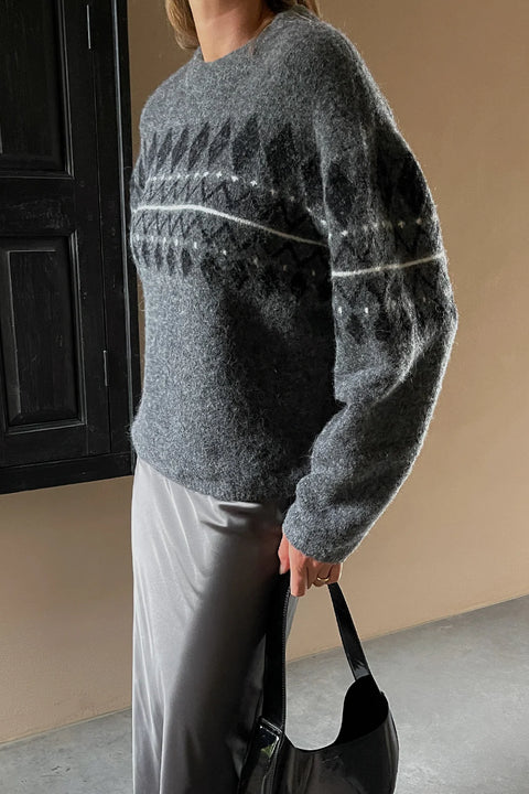 Stylein Line Sweater | Dark Grey