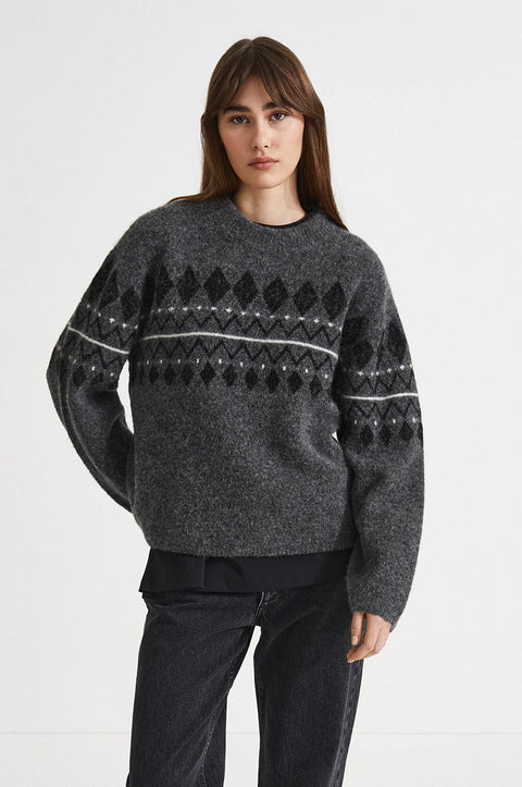 Stylein Line Sweater | Dark Grey