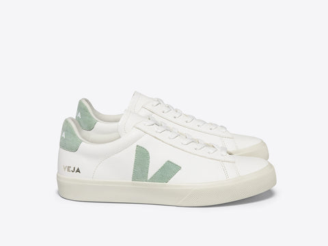 Veja Campo Chromefree Leather | Extra White Matcha