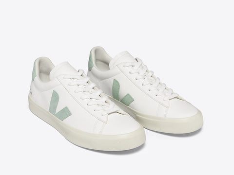 Veja Campo Chromefree Leather | Extra White Matcha