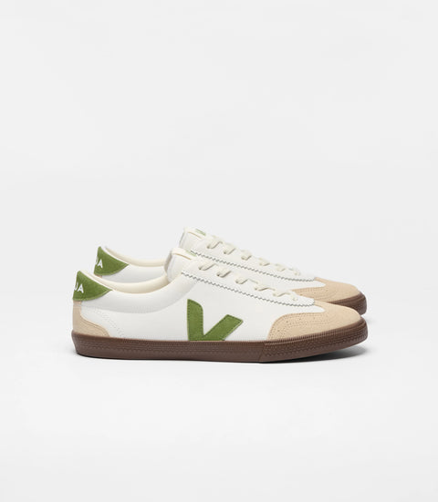 Veja Volley O.T. Leather | White Kiwi Bark