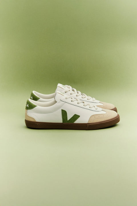 Veja Volley O.T. Leather | White Kiwi Bark