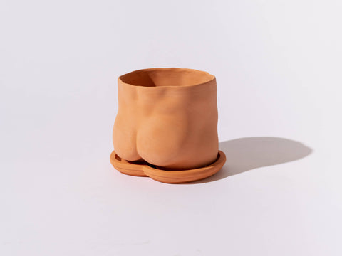 Group Partner 5" Booty Pot with Saucer | Terra Cotta