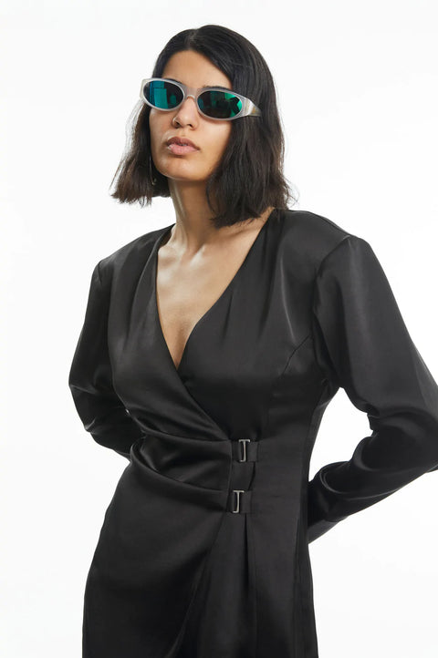 Oval Square Dance Dress | Black