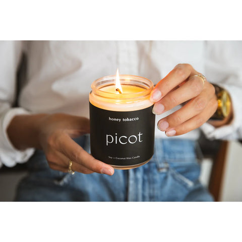 Picot Collective Honey Tobacco Candle