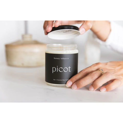 Picot Collective Honey Tobacco Candle