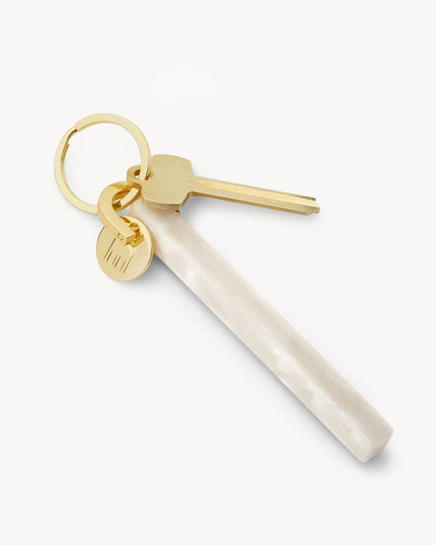 Machete Bar Keychain | White Shell