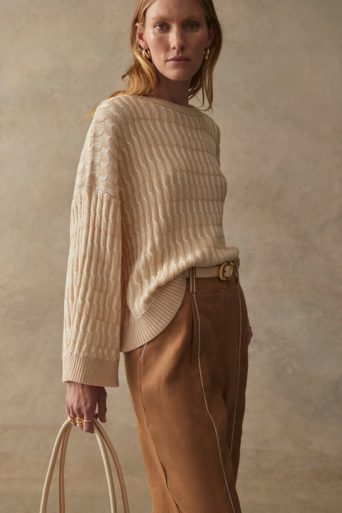 Sancia The Wren Knit Jumper | Almond