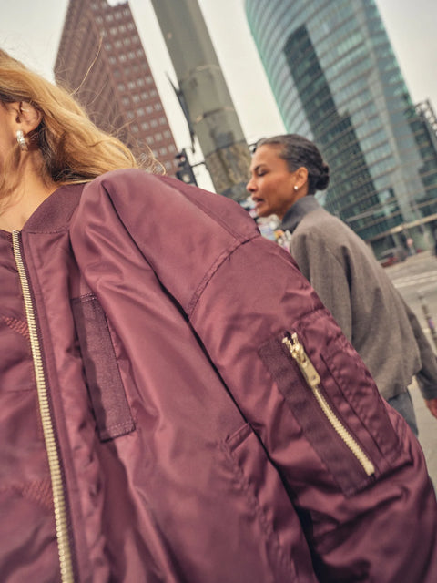 Mos Mosh Ruby Bomber Jacket | Fudge