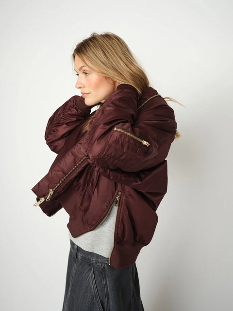 Mos Mosh Ruby Bomber Jacket | Fudge