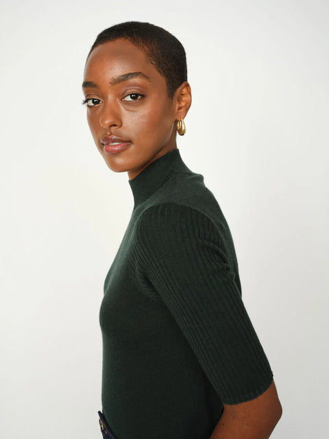 Mos Mosh Relena Turtleneck SS Knit | Scarab