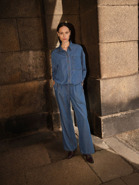 Mos Mosh Tessa Lich Shirt | Blue