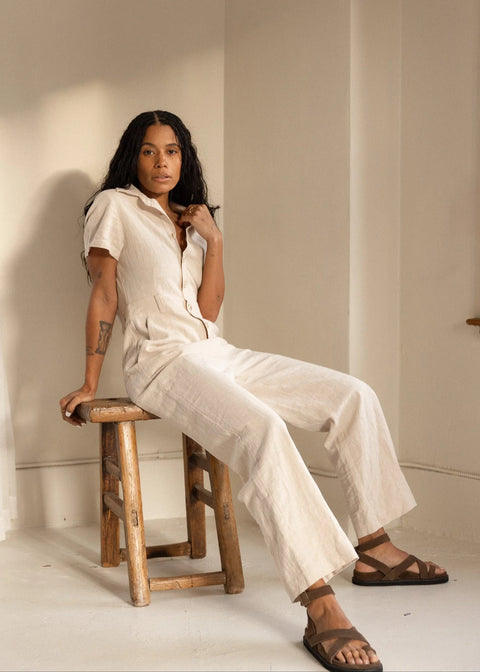 Slate Wearables Lewis Jumpsuit | Vanilla