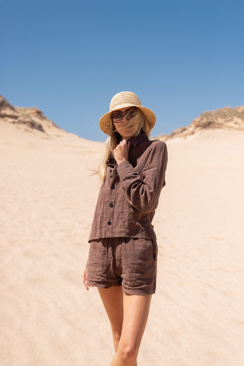 Slate Wearables Paterson Button-Up | Espresso