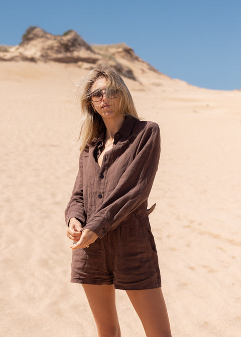 Slate Wearables Paterson Button-Up | Espresso