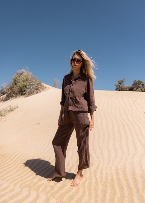 Slate Wearables Paterson Button-Up | Espresso