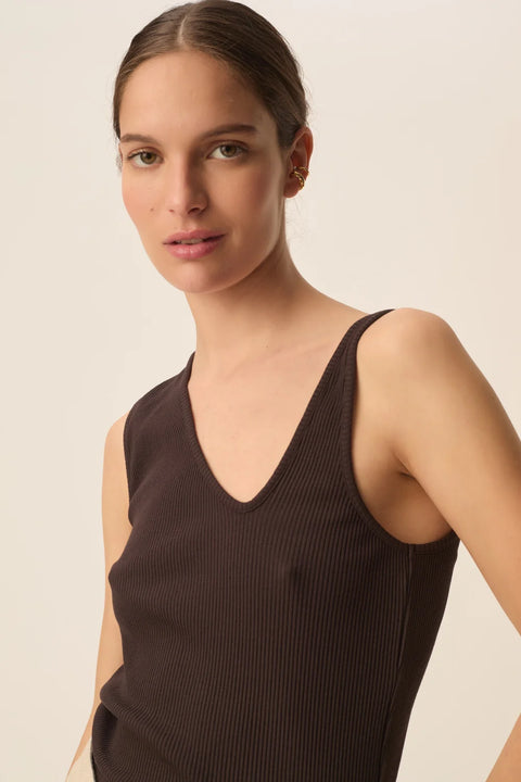 Des Petits Hauts Des Petits Hauts Kaliss Tank in Terre: summer, cotton, statement piece