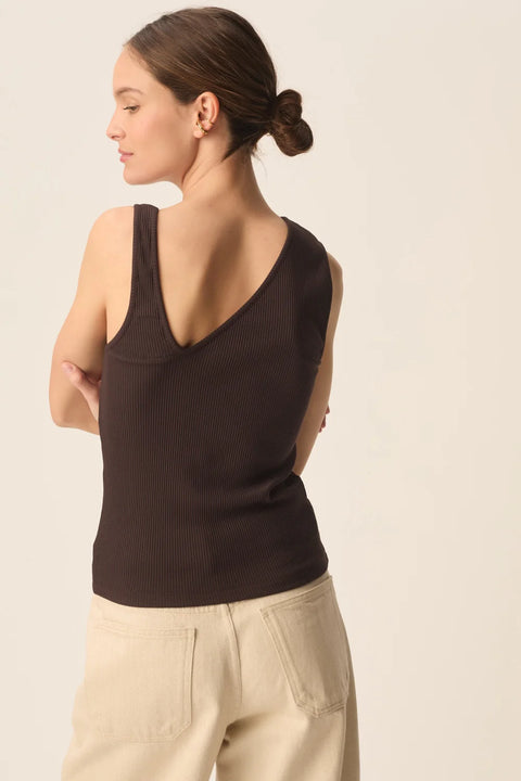 Des Petits Hauts Des Petits Hauts Kaliss Tank in Terre: summer, cotton, statement piece