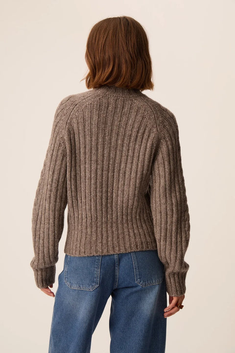Des Petits Hauts Angie Alpaca Merino Knit — alpaca cotton wool blend texture detail