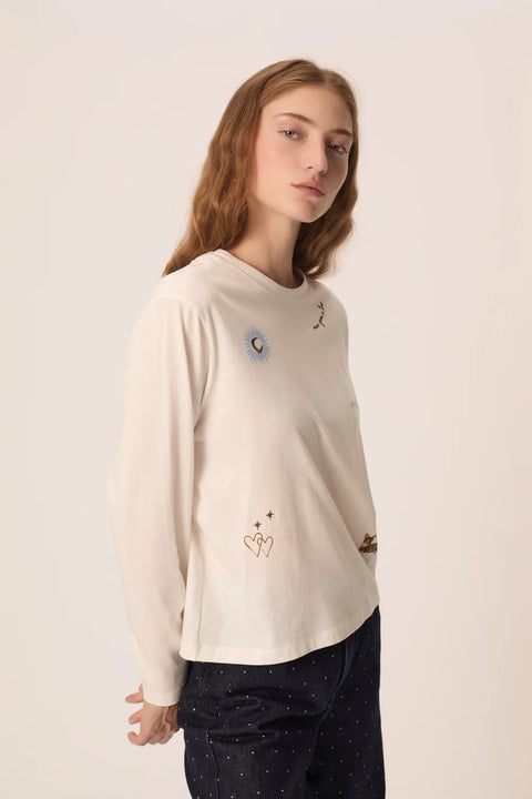 Des Petits Hauts Iriel Tee | Ecru