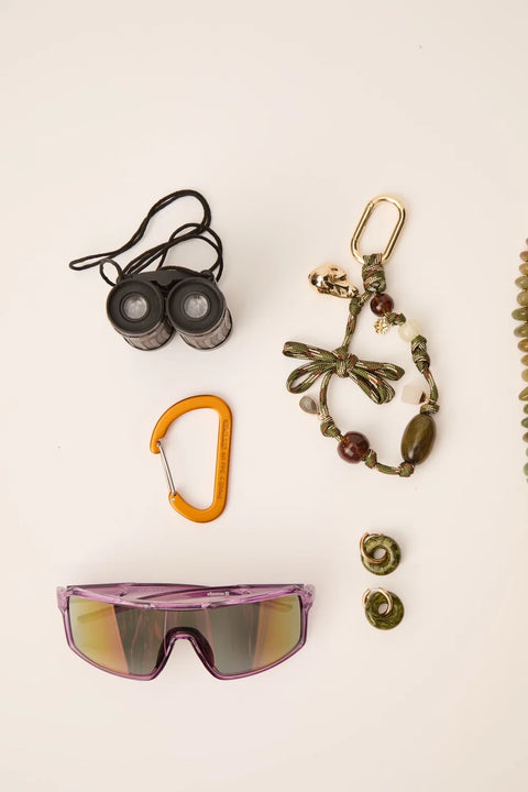 Des Petits Hauts Palma Charm - Styled Shot as Keyring Showing Versatile Wear Options
