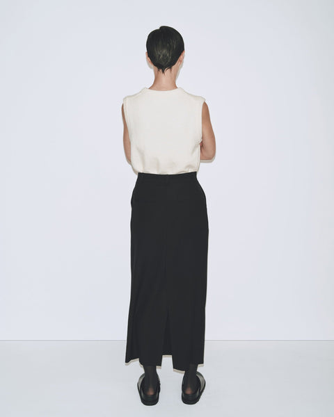 Mijeong Park Wool Blend Midi Skirt | Black