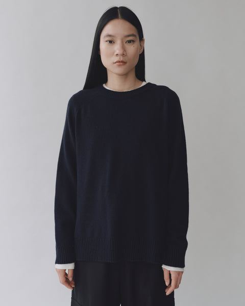 Mijeong Park Cashmere Blend Crewneck | Navy