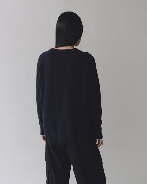 Mijeong Park Cashmere Blend Crewneck | Navy